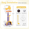 4-In-1 Kids Basketball Hoop with Adjustable Height for Kids-Yellow
