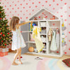 Kids Costume Storage Closet with Storage Bin-Grey