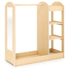 Kids Dress up Storage with Mirror-Natural