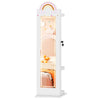 Kids Jewelry Cabinet Standing Children Jewelry Organizer-White