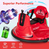 12V Kids Ride On Electric Bumper Car with Dual Joysticks and Remote Control-Red