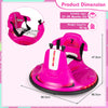 12V Kids Ride On Electric Bumper Car with Dual Joysticks and Remote Control-Pink