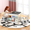 Kids Table and Chairs Set Toddler Wooden Activity Desk-Natural