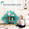 Kids Toy Storage Organizer with Anti-Toppling System for Play Room Nursery Kindergarten-Green