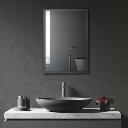 the bathroom mirror cabinet installed above a sink in a modern bathroom setting