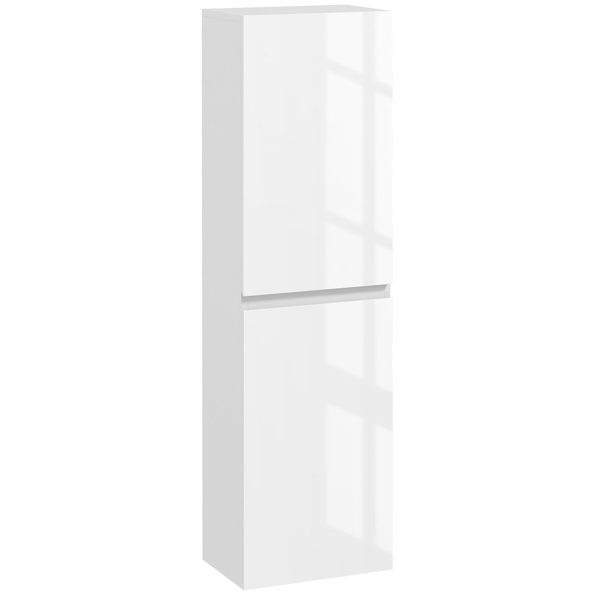 kleankin Bathroom Storage Unit in High Gloss White