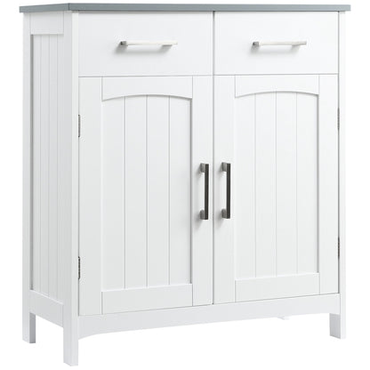 kleankin Freestanding Bathroom Cabinet in White