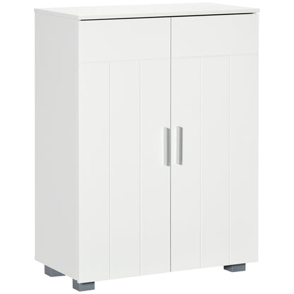kleankin Modern Bathroom Floor Cabinet in White