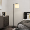 HOMCOM LED Floor Lamp with Remote Control - Black