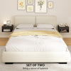 HOMCOM Floating Bedside Tables Set of 2, Wall Mounted Nightstand, Black