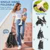 AIYAPLAY Foldable Baby Stroller with Adjustable Seat, 5-Point Harness, Canopy, Basket, 6.3kg Lightweight & Compact, Dark Grey