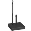 Outsunny Garden Parasol Base with Adjustable Wheels and Handle, Garden Sun Umbrella Base Parasol Stand, Filled Up to 55kg with Stand, 45kg with Water for 35, 38, 48 mm Poles, Black
