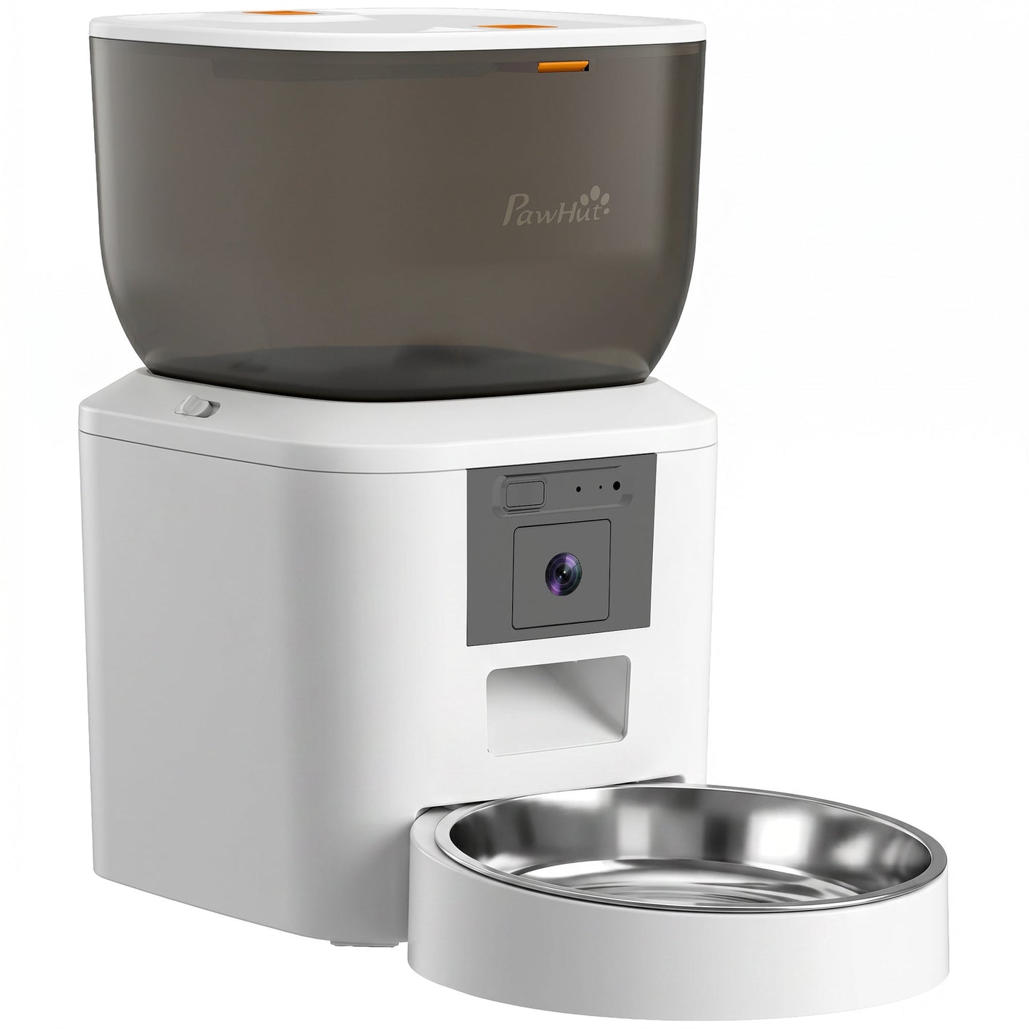 PawHut Automatic Cat Feeder with Camera, 2.4G WiFi, APP Control 4L Pet Feeder 1-10 Meals with 2-Way Audio, Dual Power Supply