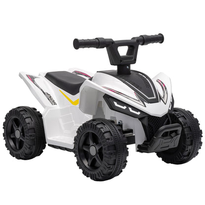 AIYAPLAY 6V Battery Powered Kids ATV in White