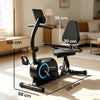 SPORTNOW Recumbent Exercise Bike for Home, Stationary Bike with Bluetooth, App Connectivity, Quiet 8-Level Magnetic Resistance