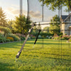 SPORTNOW 4Pcs Trampoline Anchor Kit, 32 cm Galvanised Trampoline Stakes, Spiral Ground Anchors with Triangle Head, Straps