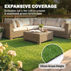 Outsunny Artificial Grass Turf Low Maintenance Realistic Lawn Pet Turf with Drain Holes for Garden 1m x 4m Green