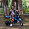 HOMCOM 24V Electric Motorbike with Twist Grip Throttle, Music, Horn, 12