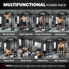 SPORTNOW Lat Pull-Down Home Gym Machine with Cable Crossover for Home Strength Training, Black