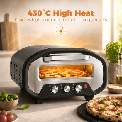 HOMCOM Electric Pizza Oven in Grey