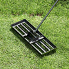 75/91/106 x 25cm Lawn Leveling Rak with Ergonomic Handle-75 x 25 cm-Black