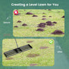 75/91/106 x 25cm Lawn Leveling Rak with Ergonomic Handle-106 x 25 cm-Black