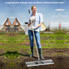 75/91/106 x 25cm Lawn Leveling Rak with Ergonomic Handle-75 x 25 cm-Silver