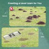 75/91/106 x 25cm Lawn Leveling Rak with Ergonomic Handle-106 x 25 cm-Silver