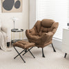 Lazy Chair with Ottoman-Coffee