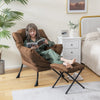 Lazy Chair with Ottoman-Coffee