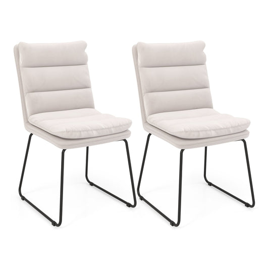 Leisure Chair upholstered accent chair with wood heavy-duty metal frame in white