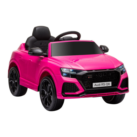 سيارة ركوب كهربائية للأطفال HOMCOM Audi RS Q8 6V مع جهاز تحكم عن بعد، USB، MP3، بلوتوث - وردي