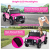 Licensed Land Rover Defender 12V Ride On Toy Car with Parent Remote Control -Rose