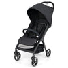 Lightweight Foldable Baby Stroller with Adjustable Backrest and Canopy-Black