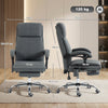 Vinsetto High Back Vibration Massage Office Chair with Footrest, Heated, Grey