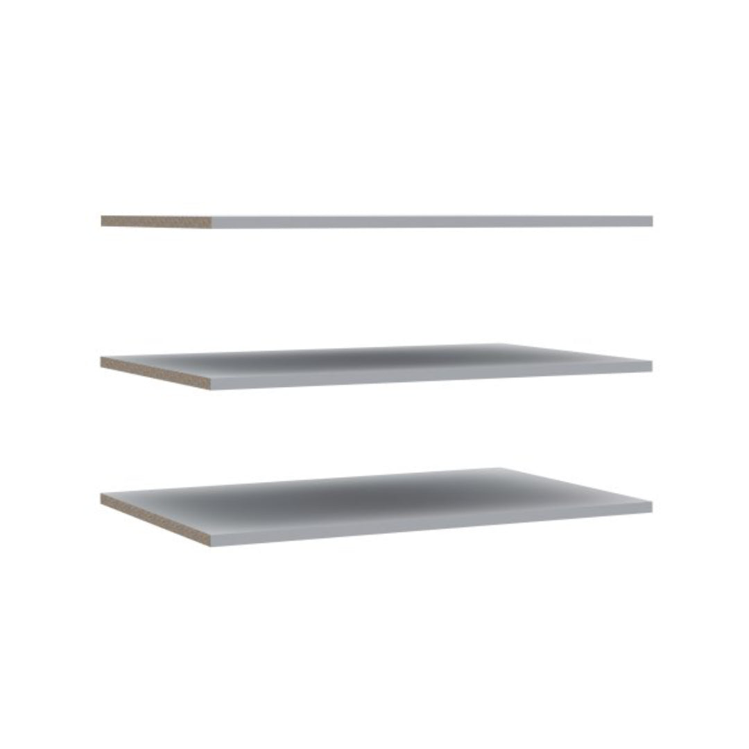 Lupo Set of 3 Additional Shelves in Grey