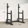 SPORTNOW Adjustable Squat Rack with Plate Holders, 300 kg Load