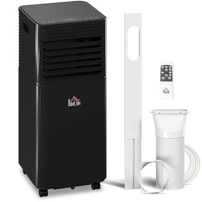 7000 BTU 4-In-1 Portable Air Conditioner Unit Cooling Dehumidifying Ventilating in Black