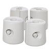 Outsunny 4 Pack 36 kg Gazebo Weights, Canopy Tent Weights with Rapid Clip, Gazebo Leg Weights Fill with Sand or Water, White
