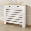 HOMCOM 95.5H x 111Wcm Radiator Cover, with Drawer - White