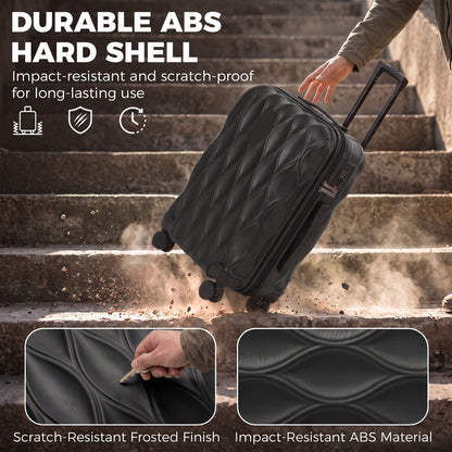 HOMCOM 20Inch Suitcase in Black