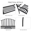 Outsunny Metal Bench W/Table,  150Lx53Wx95H cm