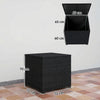 Outsunny 253L Garden Storage Box, Rattan Deck Box with Zipped Liner, Safe Pneumatic Rod, Patio Storage Container, Black