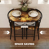 HOMCOM Three-Piece Compact Dining Set - Rustic Brown