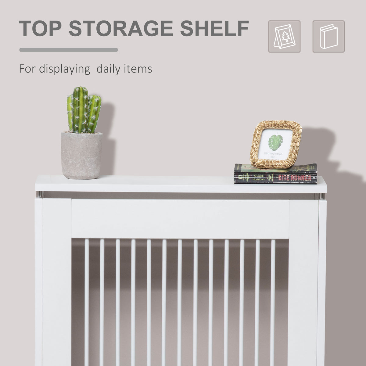 HOMCOM Radiator Cover in White