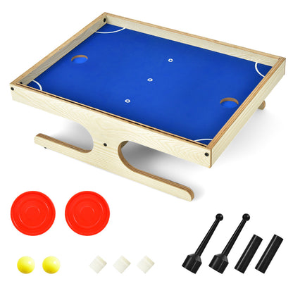 The magnetic mini foosball table and its accessories including balls and handle sets