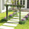 Metal Archway for Climbing Plants for Wedding Ceramony Party Backyard-Black
