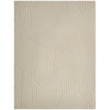 HOMCOM Modern Geometric Rug, Thick & Plush, Non-Slip, 160 x 120 cm â Cream, Living Room/Bedroom/Office