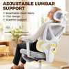 HOMCOM Ergonomic and Adjustable Office Chair - Grey