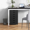 Mobile File Cabinet on Wheels with 7 Drawers-Black